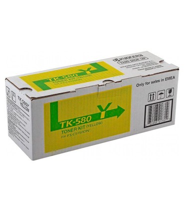 Toner kyocera mita fs c5150dn p6021cdn amarillo tk 580y