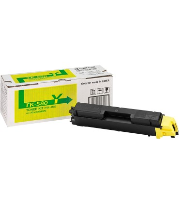 Toner kyocera mita fs c5150dn p6021cdn amarillo tk 580y