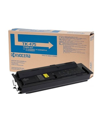 Toner kyocera mita laser negro tk475 15000 paginas fs6025 6030mfp fs 6525 6530