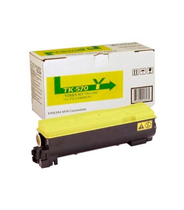 Toner kyocera laser tk570y para fs 5400 amarillo