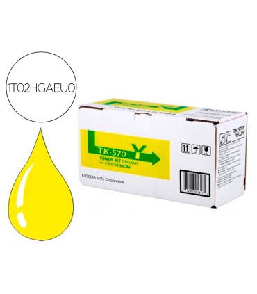 Toner kyocera laser tk570y para fs 5400 amarillo