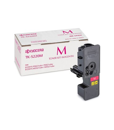 Toner kyocera mita tk 5220m magenta ecosys m5521cdw ecosys m5521cdn 1200 pag