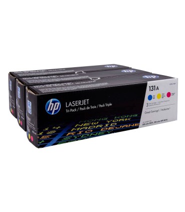 Toner hp n 131a pack 3toner cian magenta amarillo