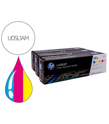 Toner hp n 131a pack 3toner cian magenta amarillo