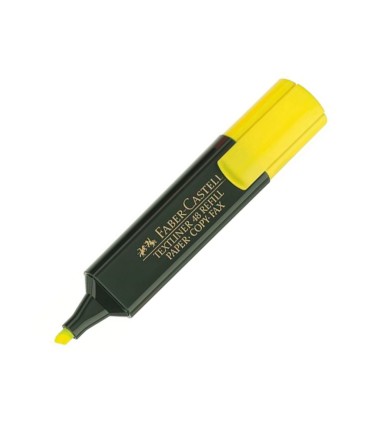 Rotulador faber castell fluorescente textliner 48 07 amarillo blister de 1 unidad