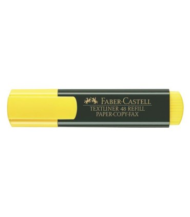 Rotulador faber castell fluorescente textliner 48 07 amarillo blister de 1 unidad