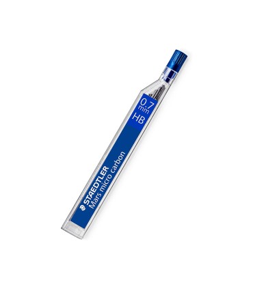 Minas staedtler mars micro grafito 07 mm hb tubo con 12 unidades blister de 2 unidades