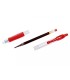 Boligrafo pilot g 2 rojo tinta gel retractil sujecion de caucho en blister