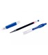 Boligrafo pilot g 2 azul tinta gel retractil sujecion de caucho en blister