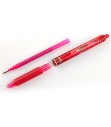 Boligrafo pilot frixion clicker borrable 07 mm punta media rojo en blister