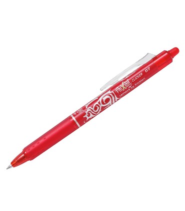 Boligrafo pilot frixion clicker borrable 07 mm punta media rojo en blister