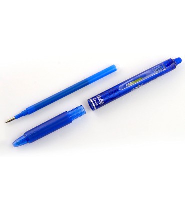 Boligrafo pilot frixion clicker borrable 07 mm punta media azul en blister