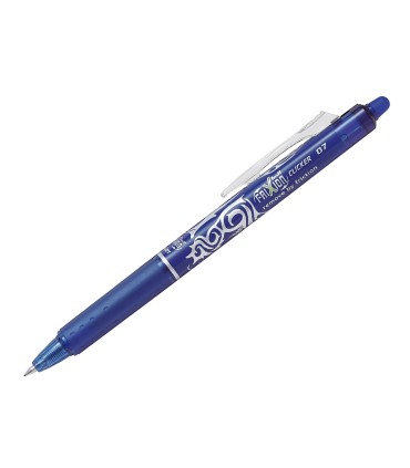 Boligrafo pilot frixion clicker borrable 07 mm punta media azul en blister