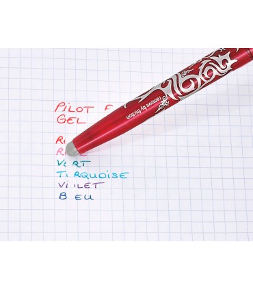 Boligrafo pilot frixion ball borrable 07 mm punta media rojo en blister