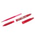 Boligrafo pilot frixion ball borrable 07 mm punta media rojo en blister