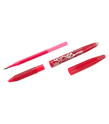 Boligrafo pilot frixion ball borrable 07 mm punta media rojo en blister