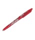 Boligrafo pilot frixion ball borrable 07 mm punta media rojo en blister