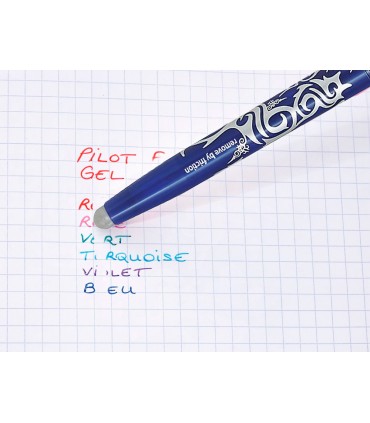 Boligrafo pilot frixion ball borrable 07 mm punta media azul en blister