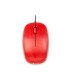 Raton ngs wired flame optico con cable 1000 dpi ambidiestros usb color rojo