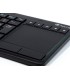 Teclado ngs warrior inalambrico touch pad con teclas multimedia de 24 ghz color negro