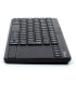 Teclado ngs warrior inalambrico touch pad con teclas multimedia de 24 ghz color negro