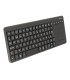 Teclado ngs warrior inalambrico touch pad con teclas multimedia de 24 ghz color negro