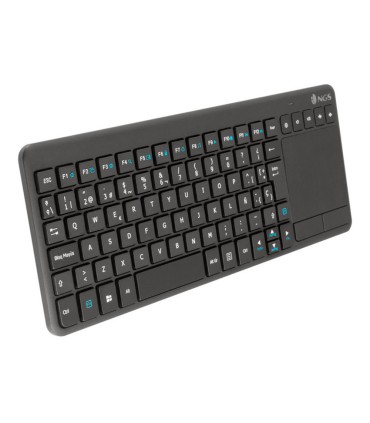 Teclado ngs warrior inalambrico touch pad con teclas multimedia de 24 ghz color negro