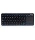 Teclado ngs warrior inalambrico touch pad con teclas multimedia de 24 ghz color negro