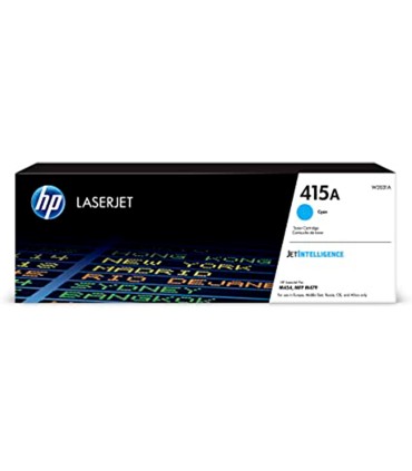 Toner hp 415a para hp color laserjet pro m454 mfp m479 cian 2100p