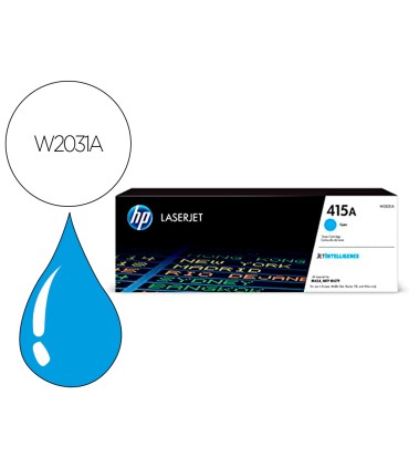 Toner hp 415a para hp color laserjet pro m454 mfp m479 cian 2100p