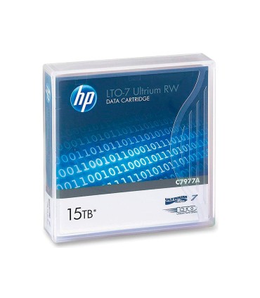 Cinta datos hp lto ultrium 7 supl 15 tb rw 1000 paginas