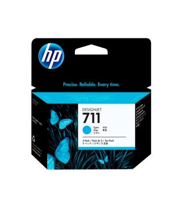 Ink jet hp designjet t120 t520 cian n 711 pack 3 1000 paginas