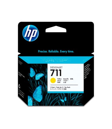 Ink jet hp designjet t120 t520 amarillo n 711 pack 3 1000 paginas