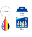 Ink-epson /664 4 clr multipack (bk / c / m / y) ecotank l300 / l355 / l555 / et-2500 / et-2550 / et-2600 /