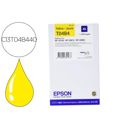 Ink jet epson wf c81xx wf c86xx xl amarillo