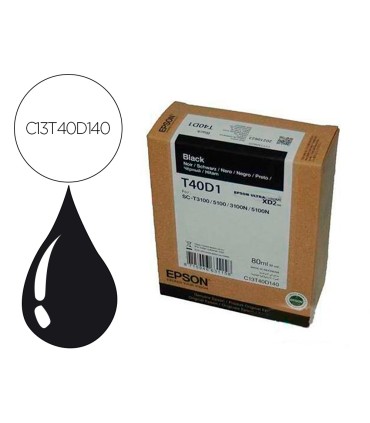 Ink jet epson ultrachrome xd2 negro t40d140 sc t3100 sc t 5100 80 ml