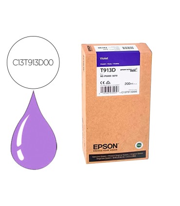 Ink jet epson t913d violet ink 200ml