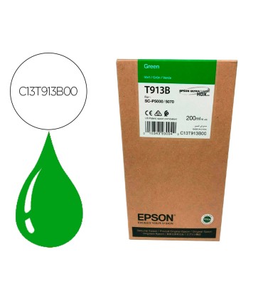 Ink jet epson t913b green ink 200ml