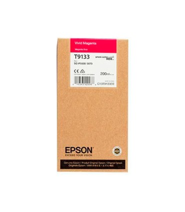 Ink jet epson t9133 vivid magenta ink 200ml