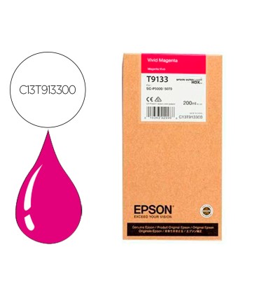 Ink jet epson t9133 vivid magenta ink 200ml