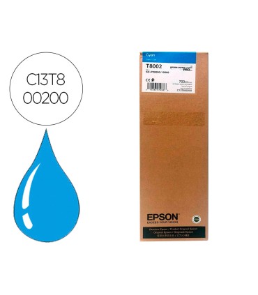 Ink jet epson singlepack cian t800200 ultrachrome pro 700ml