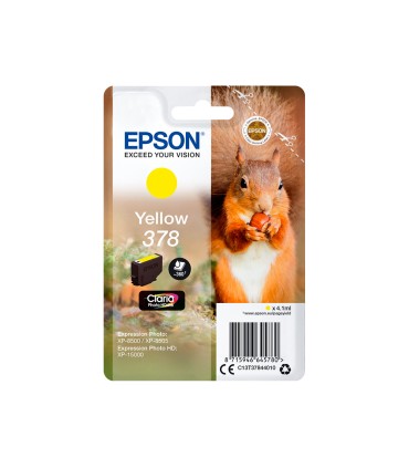 Ink jet epson singlepack amarillo 378 claria photo hd ink