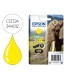 Ink jet epson claria photo hd ink amarillo 24xl