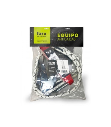 Anticaidas cuerda faru con gancho 50 mm