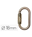 Mosqueton faru acero galvanizado automatico virola 18 mm resistencia 25 kn