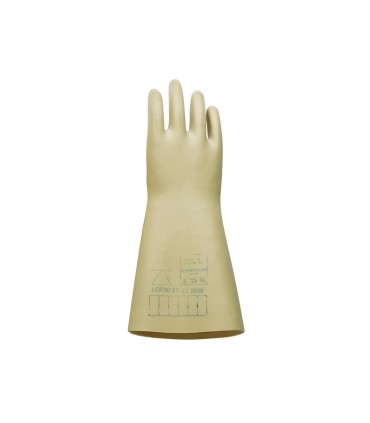 Guantes faru latex aislante proteccion electrica hasta 500 voltios clase 00 talla 9 color beige