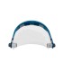 Pantalla para casco faru a20c con visera y protector barbilla azul 200x300 mm