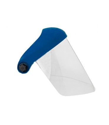 Pantalla para casco faru a20c con visera y protector barbilla azul 200x300 mm