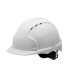 Casco faru polietileno ventilado 6 puntos fijacion ajuste ruleta color blanco