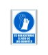 Pictograma archivo 2000 obligatorio uso de guantes pvc azul luminiscente 210x297 mm